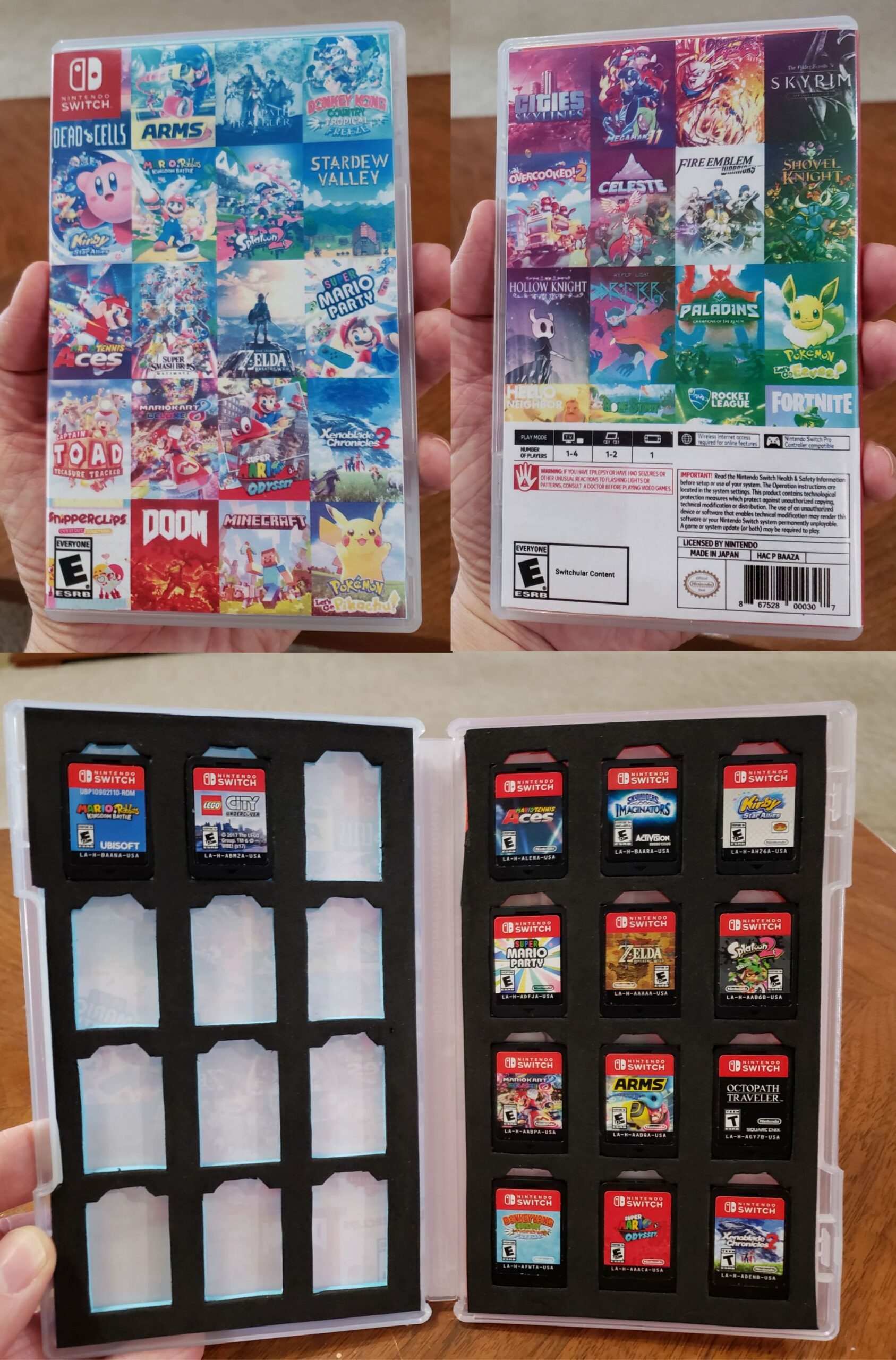 Modify your Nintendo Switch game case to hold up to 24 games