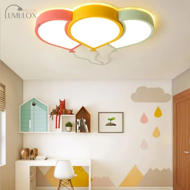 Modern Color LED Creative Nordic Balloon Ceiling Lamp – 70*47cm 36W / Remote control