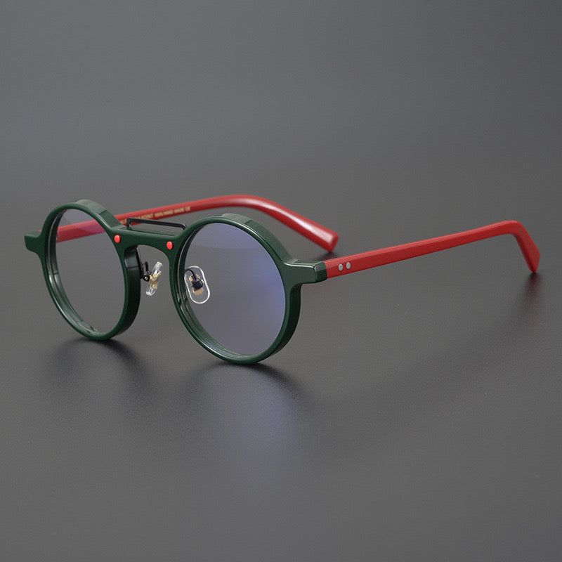 Van Vintage Round Acetate Optical Glasses Frame